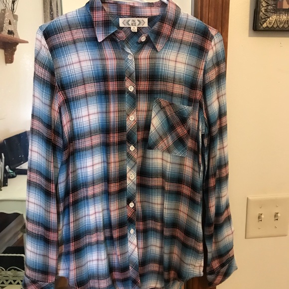 Plaid button down - Picture 2 of 2
